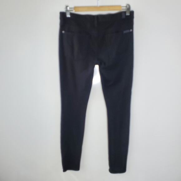 7 for all mankind black stretchy "the skinny" pants  Size 29 GUC - Picture 3 of 9